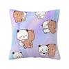 Cute Bubu & Dudu Pillow Case Kawaii Pillow Cover Square Pattern Cushion Cover Pillowcases For Chair Sofa Home Decoration