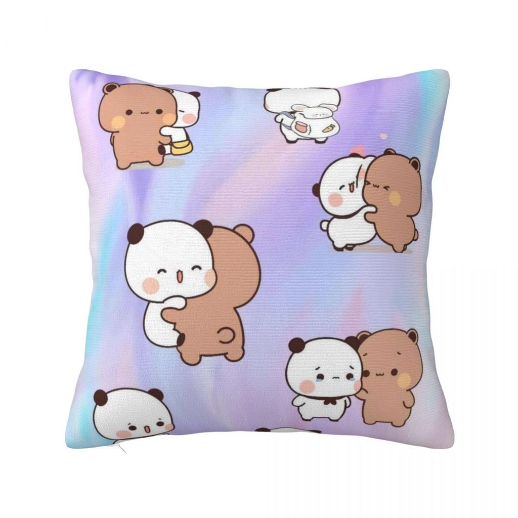 Cute Bubu & Dudu Pillow Case Kawaii Pillow Cover Square Pattern Cushion Cover Pillowcases For Chair Sofa Home Decoration