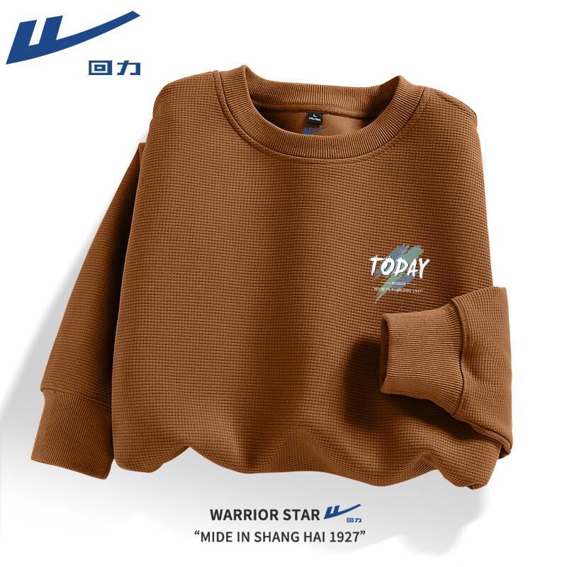 Warrior Japanese Style Heavyweight Waffle Knit Crewneck Sweatshirt