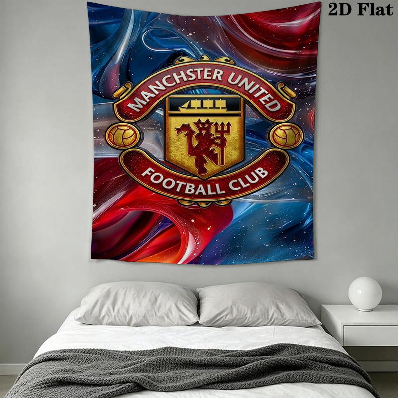 Manchester Crest Poster Bedding 1 Duvet Cover 2 Pillowcase Without Core Duvet Cover And Pillowcase Bedding Set Christmas Birthday Gift