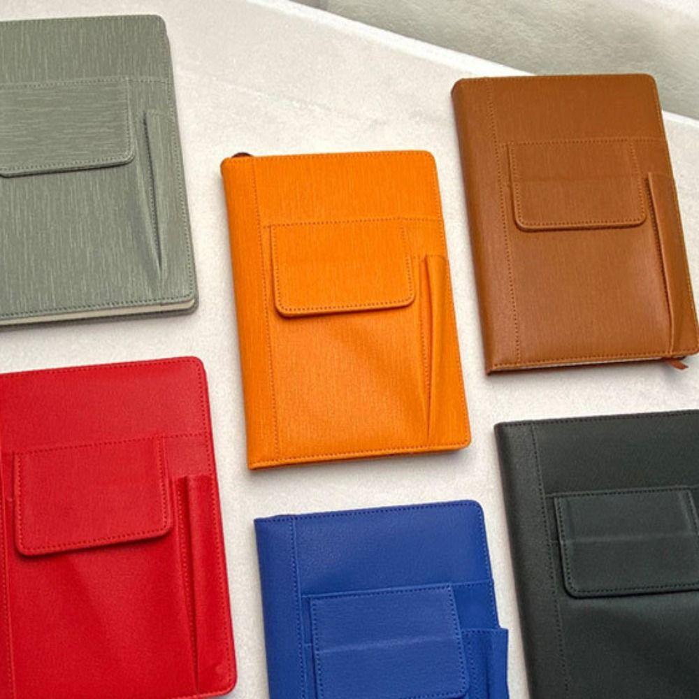 Retro PU Leather Notebook To Do List Meeting Minutes Book Multifunction Memo Book Students