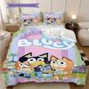 Bluey Friends Adventure Threepiece Set 1 Duvet Cover 2 Pillowcase Without Core Duvet Cover And Pillowcase Soft And Comfortable