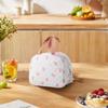 Lunch Bag Cotton Heat Insulation Meal Picnic Tote Double Zipper Easy To Carry Food Lunch Box Storage Multifunctional