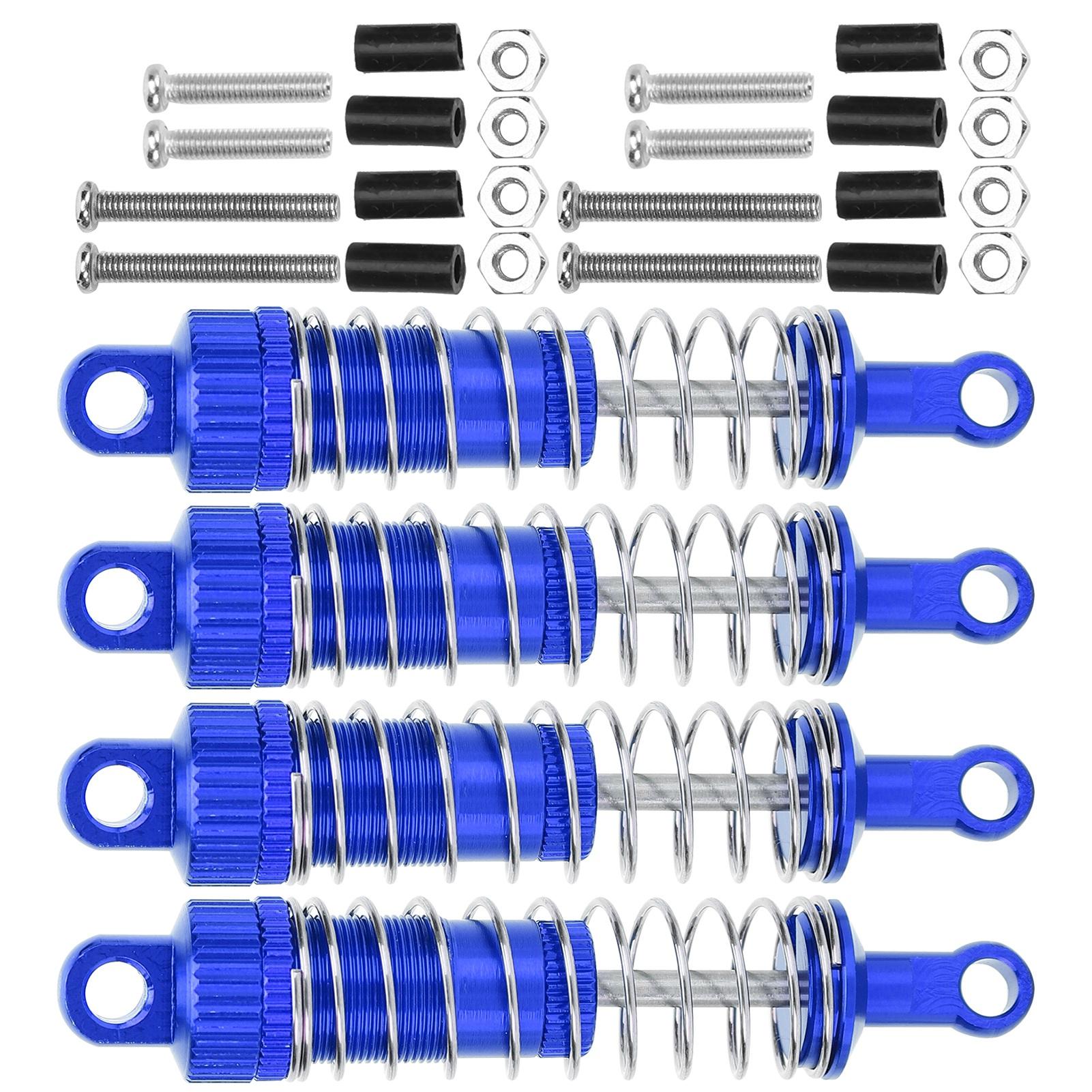 

4PcsSet Shock Absorbers Aluminum Alloy Spring Damper Accessory for MN 112 D90 RC CarBlue