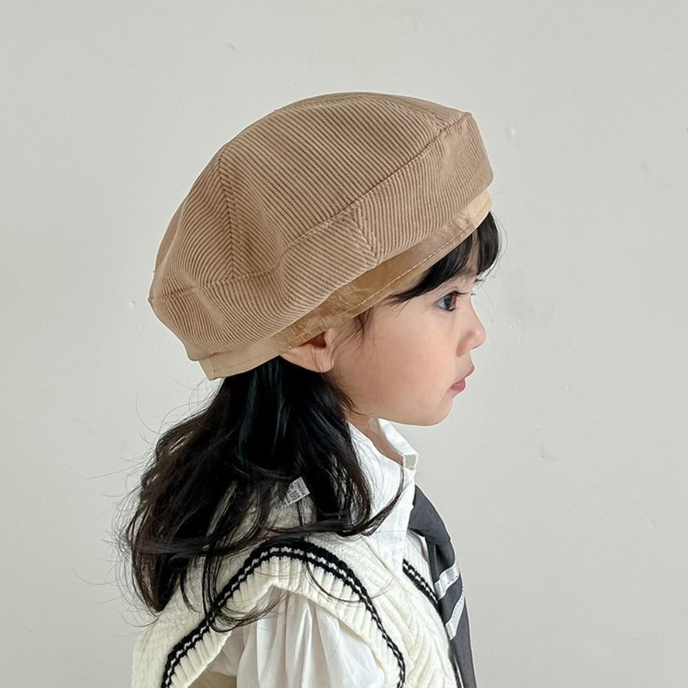 Korean Baby Beret Spring Autumn Painter Hats Retro Beanies Cap  2-6year