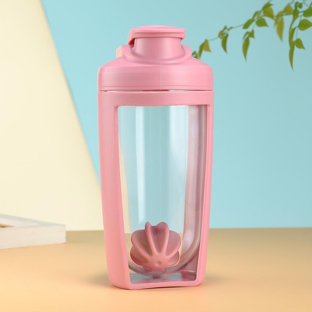 Creative Double-Layer Shaker Cup: Large Capacity Outdoor Fitness Water Bottle for Protein Mixes
