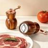 Acacia Wood Hand-Crank Pepper Grinder - Creative Black/Sichuan Pepper Mill for Western Cuisine