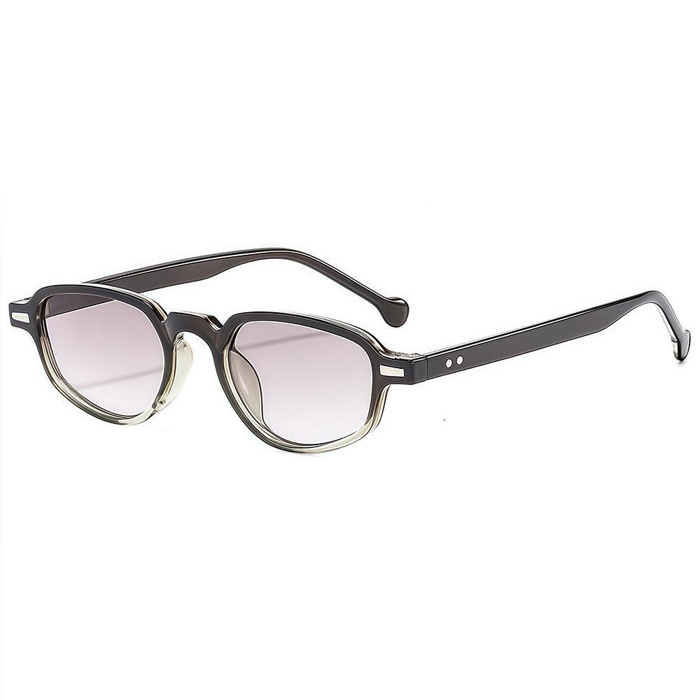 New Retro Fashion Punk Cat Eye Women Sunglasses  Brand Classic Rice Nail Design Outdoor Casual Men Glasses Uv400