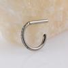 D Shape Ear Cartilage Piercing CZ 16G Nose Ring Hoop Septum Ring  Conch Helix Piercing