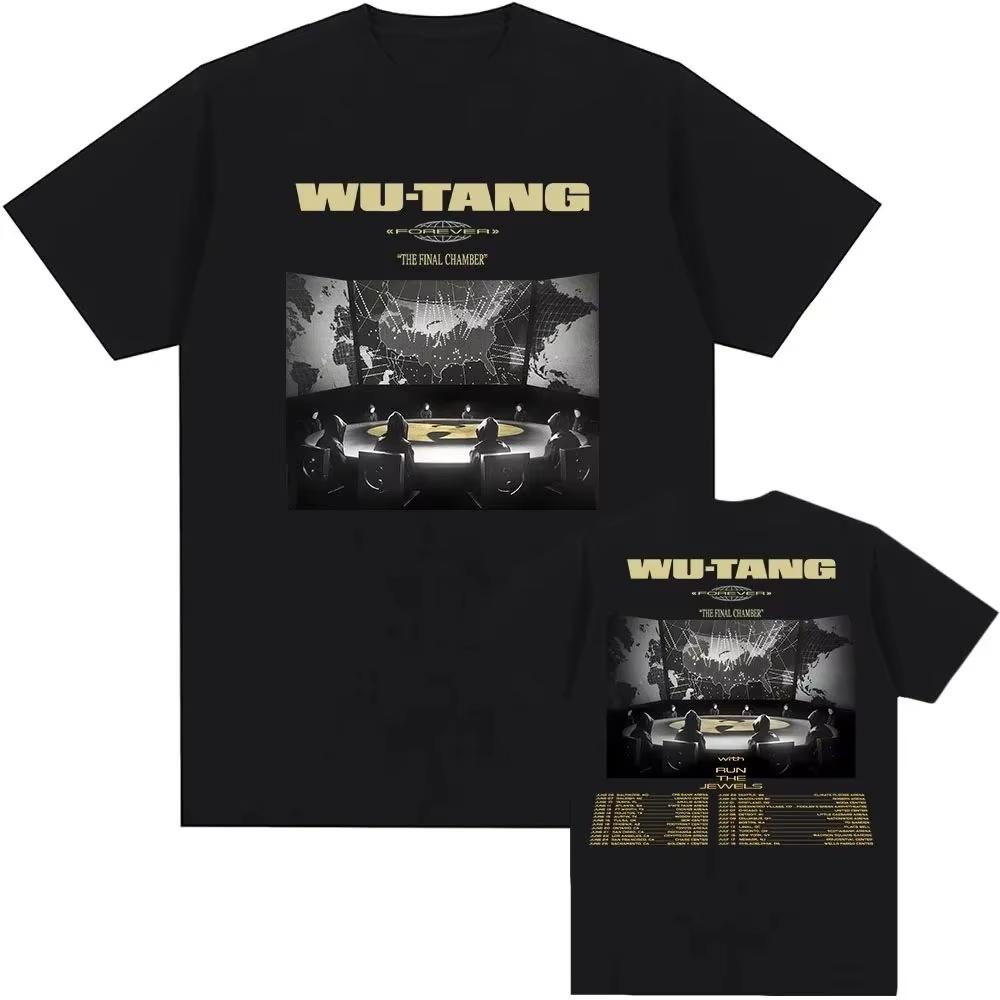 

Rock Punk Tops Wu Tang Clan THE FINAL CHAMBER TOUR 2026 Tshirt Casual Loose Short Sleeved Tshirt Oneck Unisex S