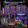 420/680LED Solar firecracker lights led copper wire fireworks lights string Christmas holiday ambient lights garden lawn lights