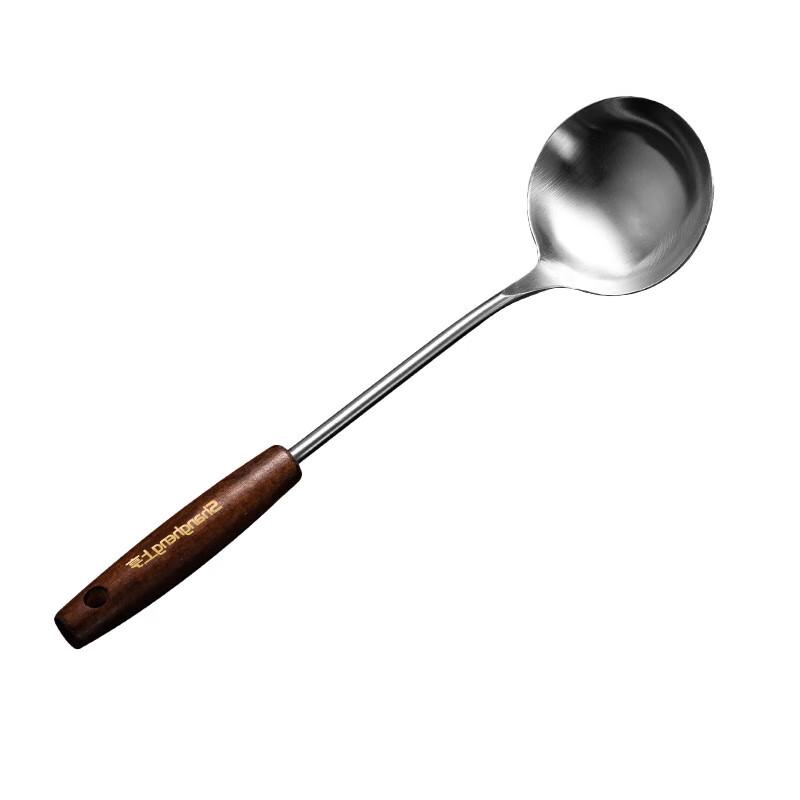 

Shangheng 304 Stainless Steel Large Ladle with Solid Wood Handle
