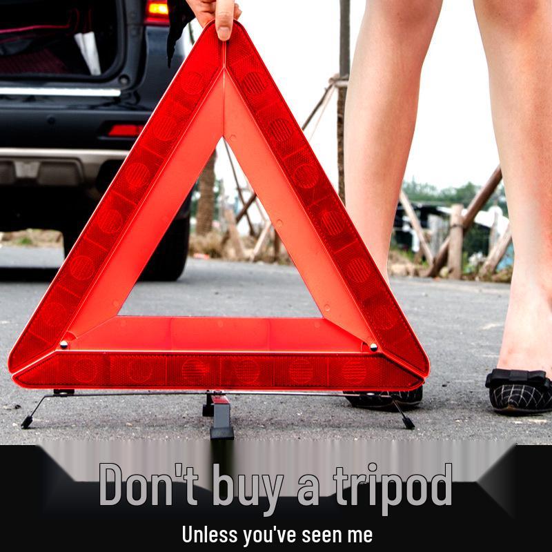 Reflective Folding Traffic Triangle Warning Sign for Car Parking