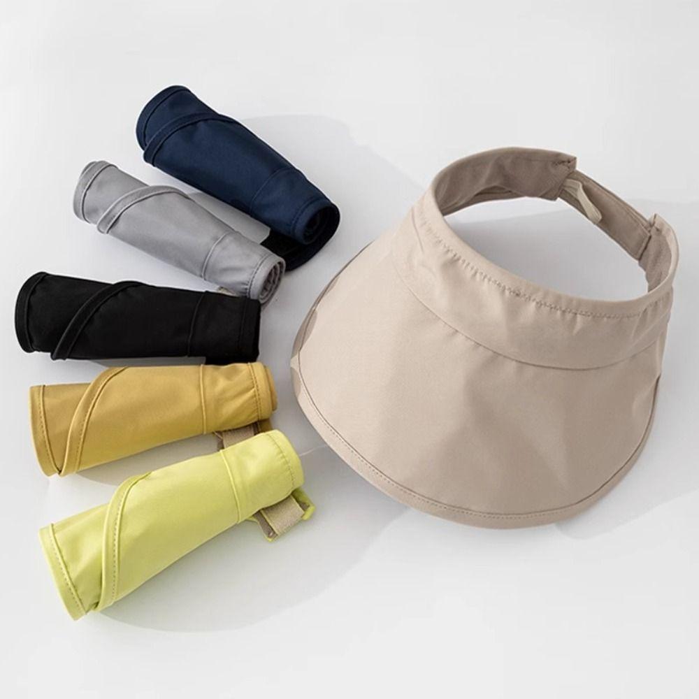 Breathable Large Brim Sun Hat UV Protection Empty Top Hat Creative Woman's Sunshade Hat Travel