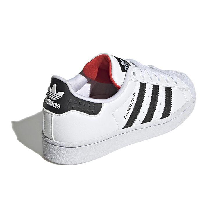 LEGO x adidas Superstar J White Pantone Kids Sneakers Cloud-White Core-Black GV8885
