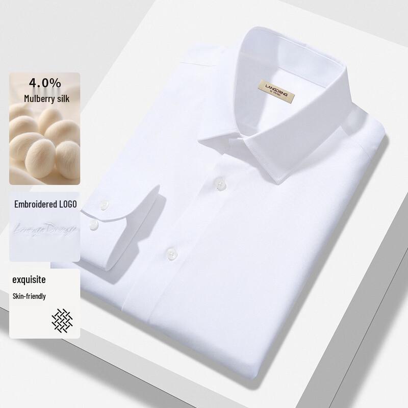 Langdeng Men's Long-Sleeve Slim Fit Shirt