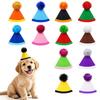 Pet Birthday Hat with Pom Poms for Dogs Cats and Rabbits, Photo Prop Party Decoration