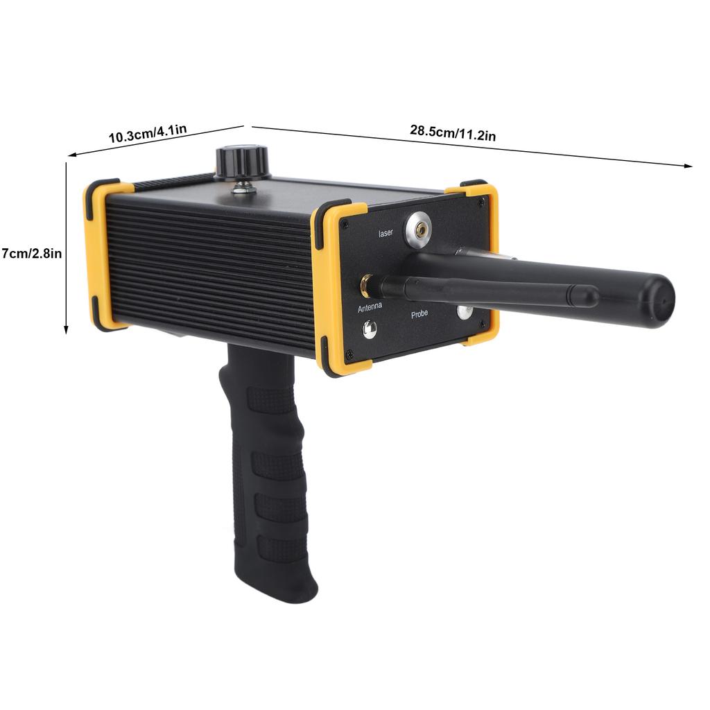 15m Underground Metal Detector 1000m Aluminum Miner Metal Detector Yellow Frame High Sensitivity