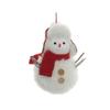 Red Scarf Plush Doll Pendant Xmas Ornament Christmas Tree Pendant  New Year