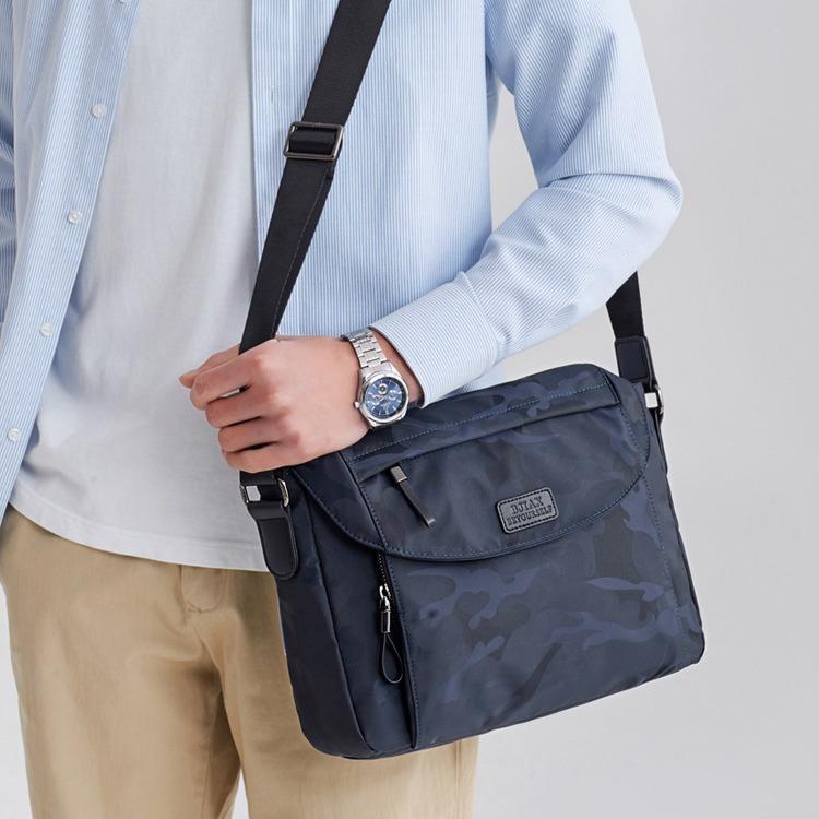 Large Capacity Men'S Bag Shoulder Bag Men'S Messenger Bag Men'S Bag Canvas Oxford Cloth Horizontal Model