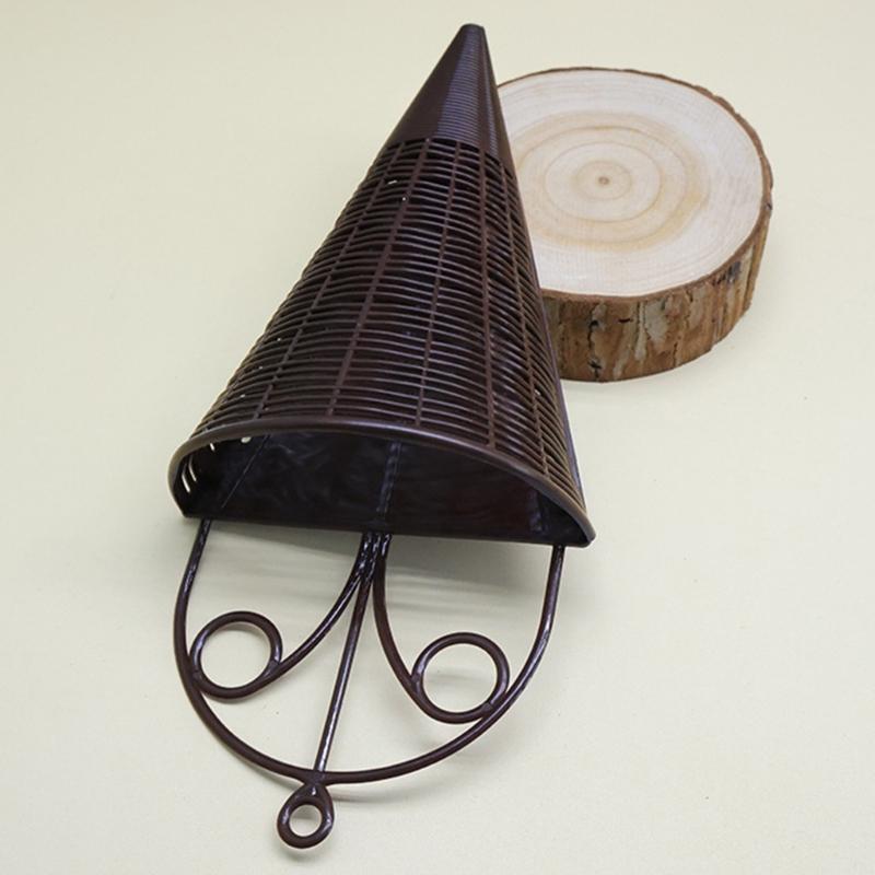 Woven Plastic Planter Pots Hanging Flower Pots Wall Planter Hanging Basket for Outdoor Home Garden Yard Decorations