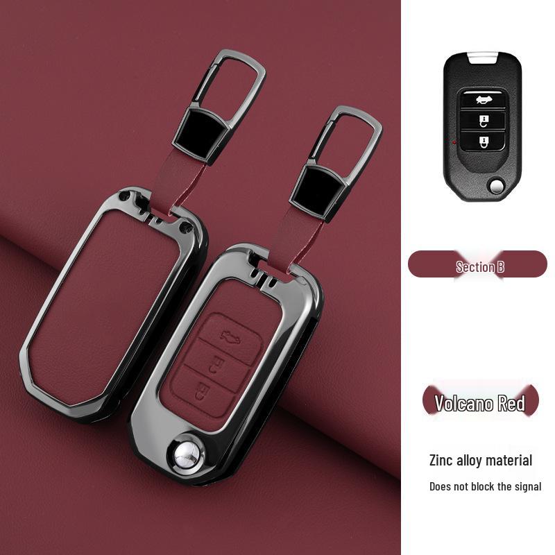 Stylish Metal Car Key Case for XRV, Fit, Vezel, URV, Fengfan, Xiangyu - Personalized Luxury Remote Shell Cover