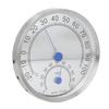 Rundes Thermometer Edelstahl Wasserdicht Hitzebeständig Thermometer Hygrometer für Außen Ohne Halterung