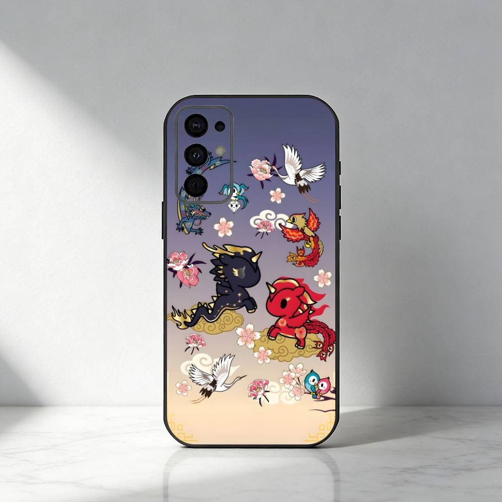 Japanese Pop T-Tokidoki-i Culture Phone Case For Samsung S25,S24,S21,S22,S23,S30,Ultra,S20,Plus,Fe,Note,5G Black Cover