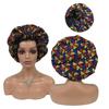 Double Layer Satin Bonnet Pattern Custom Bonnets Silk logo Woman Sleeping Hair Bonnet