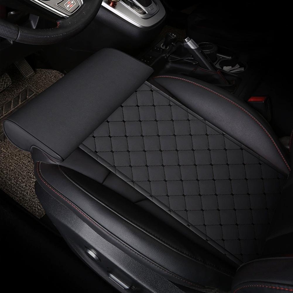 Universal Car Leg Support Cushion PU Leather Car Seat Extender Cushion Memory Foam Leg Support Pillow For Long-Distance Dri N3T3