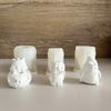 3D Cartoon Animal Silicone Molds Baking Molds Handmade Rabbits Chicken Plaster Molds Castings Molds Craft Supplies