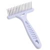 White Dog Needle Row Comb Double Row Dog Comb Brush Pet Grooming Tools Dog Rake Comb  Grooming