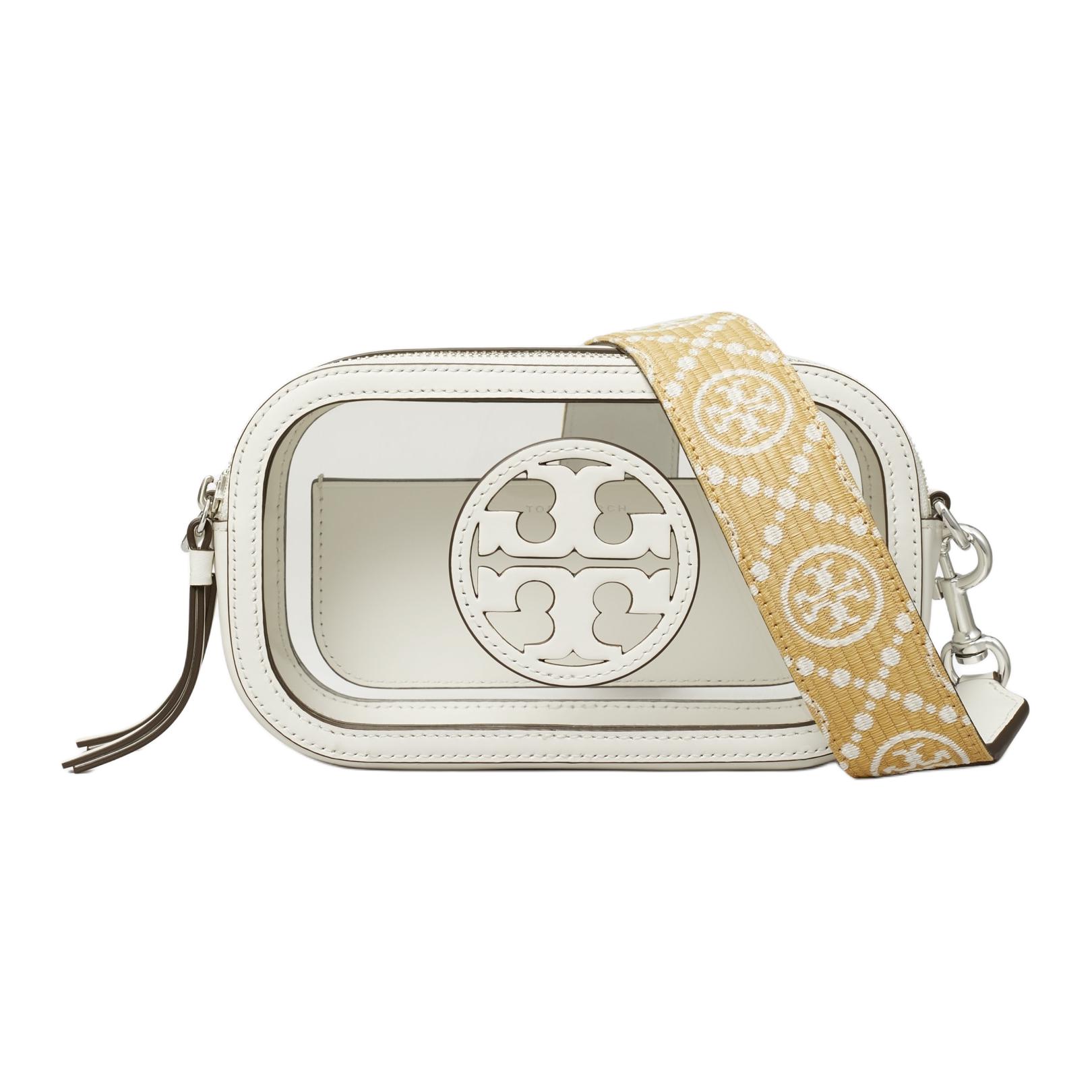 

Tory Burch Miller Logo Zipper Closure Transparent TPU Shoulder Crossbody Bag Mini Women bags Gray 160725-999 Basic Set (Bag+Dust Bag)