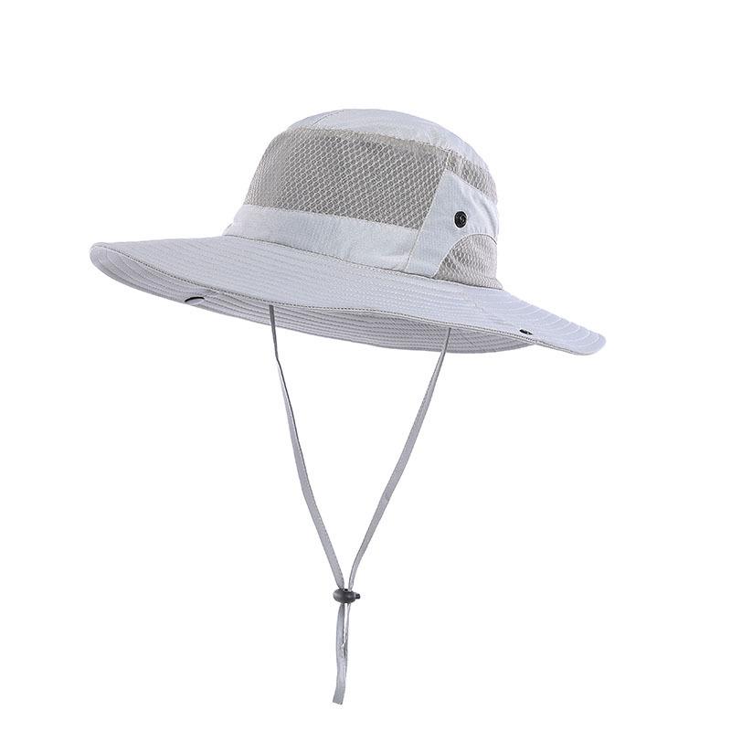 Men's Wide-Brim Sunshade Hat - Anti-UV, Outdoor, Summer, Mountaineering, and Fishing Hat