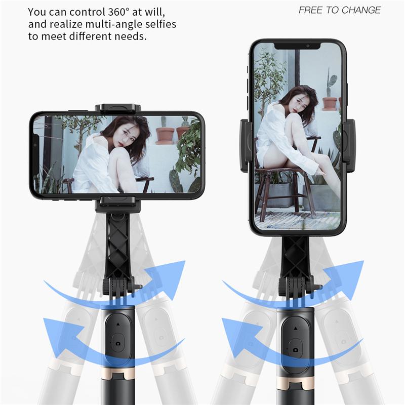Univerzální stabilizátor mobilního telefonu, stojan na selfie s AI 360° sledováním obličeje, univerzální kloub pro stolní počítač a mobilní telefon s kamerou