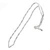 Versatile Peach Chain Glitter Tablet Plain Chain Necklace Female S925 Silver Stacked Wear Universal Clavicle Chain
