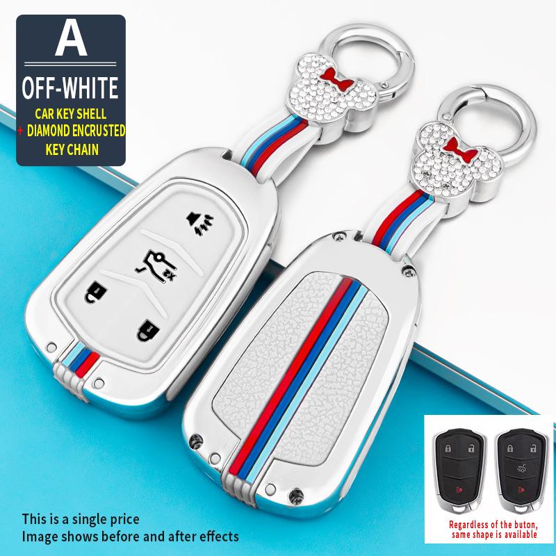 Silicone Remote Key Fob Cover for Cadillac XT5, CT6, XTS, XT4, and ATSL - Creative Design for Men and Women