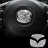 Fém Bling Strassz Gyémánt Autó Kormánykerék Panel Dekoráció Matricák Mazda 2 3 5 6 Axela Embléma Borítások Kiegészítők