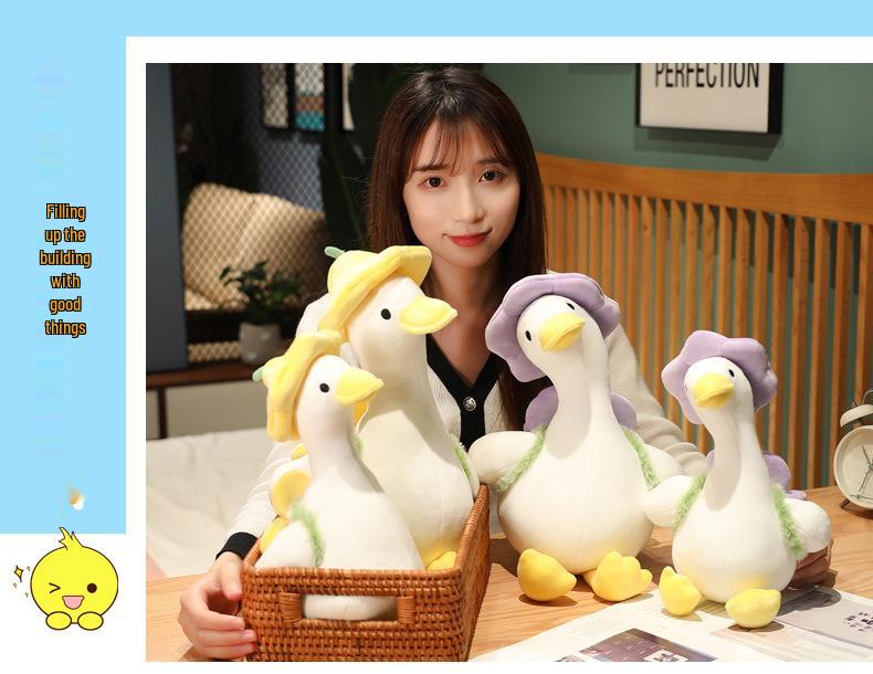 Adorable Little Duck Plush Pillow Doll - Perfect Girl's Birthday Gift