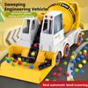 Simulation Inertial Engineering Truck Cement Mixing Discharge Acousto-optic Concrete Set Toy Car Toys for Kids Engineering Truck
