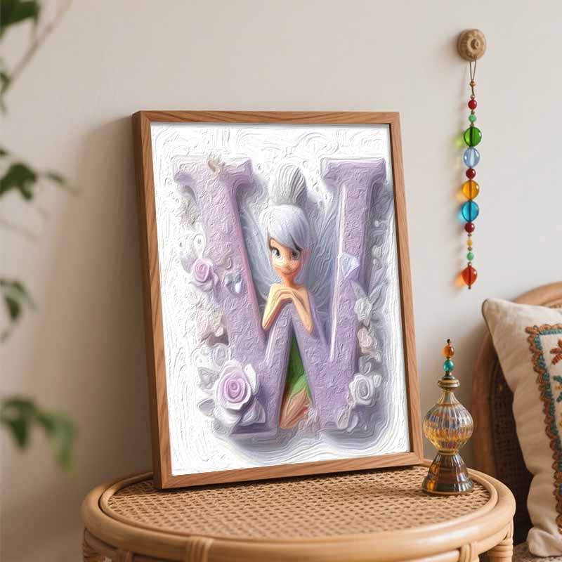 Disney Oil Paint Art Painting Kit Sparkling Pixie Home Wall Decor
