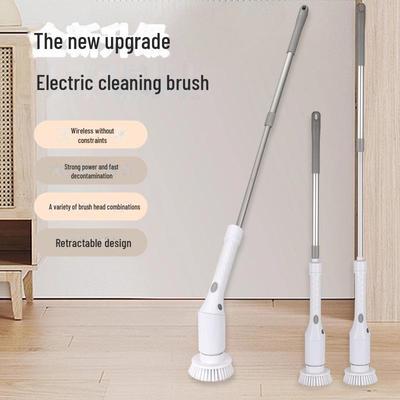 Teleskopische elektrische Reinigungsbürste mit drehbarem Gelenk für Bad & Boden