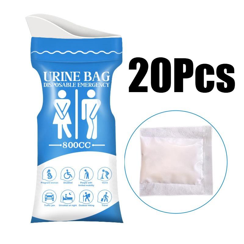 Xiaomi Disposable Urine Bag, Pee Bags for Travel for Women/ Men, 800ML Portable Urinal Bag and Vomit Bags for Camping, Traffic Jams