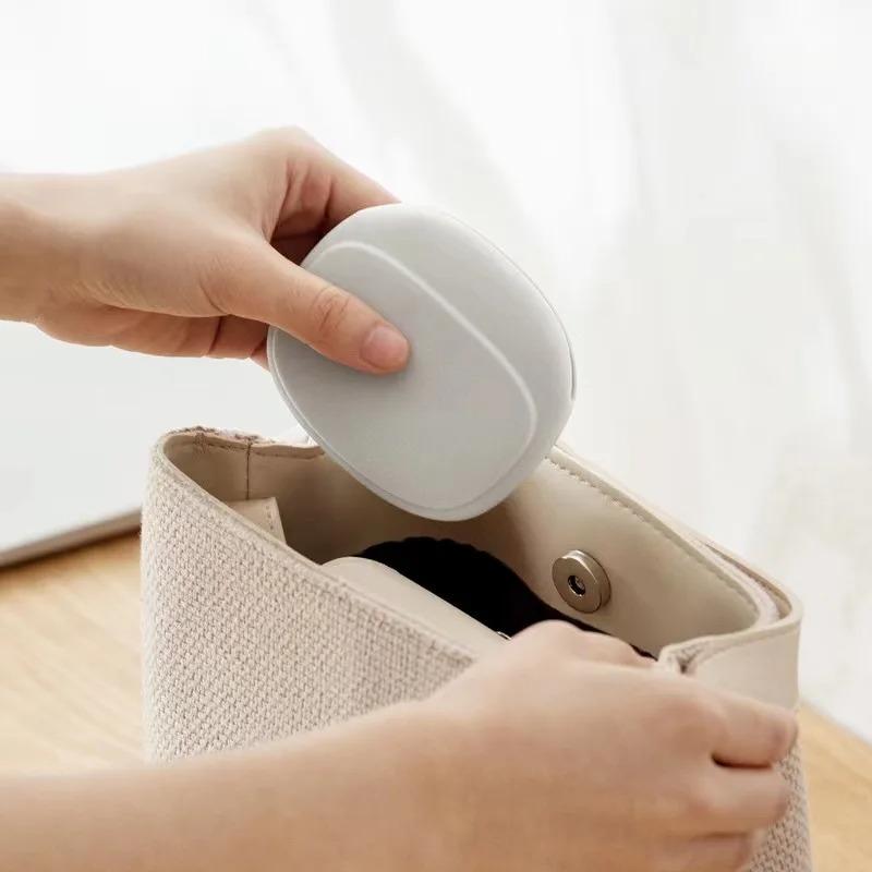 1pc/10pcs Portable Data Cable Headphone Storage Box Simple Mobile Phone Data Cable Organizing Bag Silicone Storage Box Cute Coin