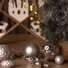 Bombki Choinkowe Nietłukące Bombka Na Choinkę Ozdoby Srebrne Zestaw 60 szt