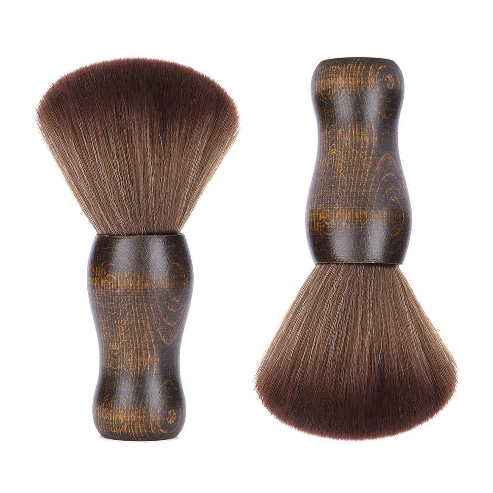 Soft Makeup Brush Neck Hair Cleaning Brush Hair Grooming Shaving Sweeping Brush Tool