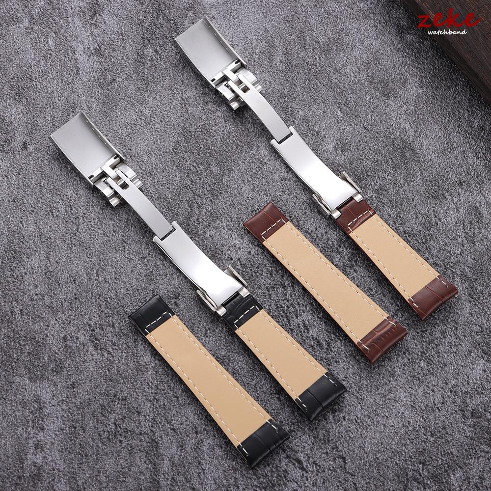 20mm Genuine Leather Watch Band for Rolex Water Ghost SUBMARINER Yacht-Master DAYTONA GMT Slub Cowhide Straps Watch Accessories