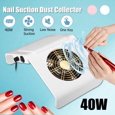 Ventilatore per aspirapolvere con aspirazione per unghie, ad alta velocità, regolabile, ad alta potenza, con filtro anti-fuoriuscita, da 40 W