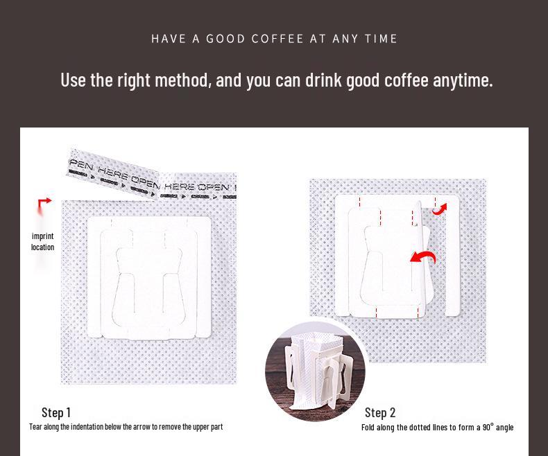 Japanese Drip Coffee Filter Bags, 50-Pack – Quick, Economical Hand Drip Coffee Filters