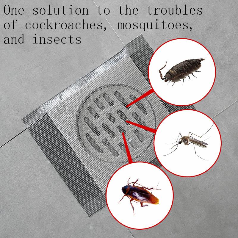 Disposable Self-Adhesive Filter Roll Anti Clogging Hair Catcher Sticker Floor Drain Adhesive For Bathroom And Kitchen Sinks